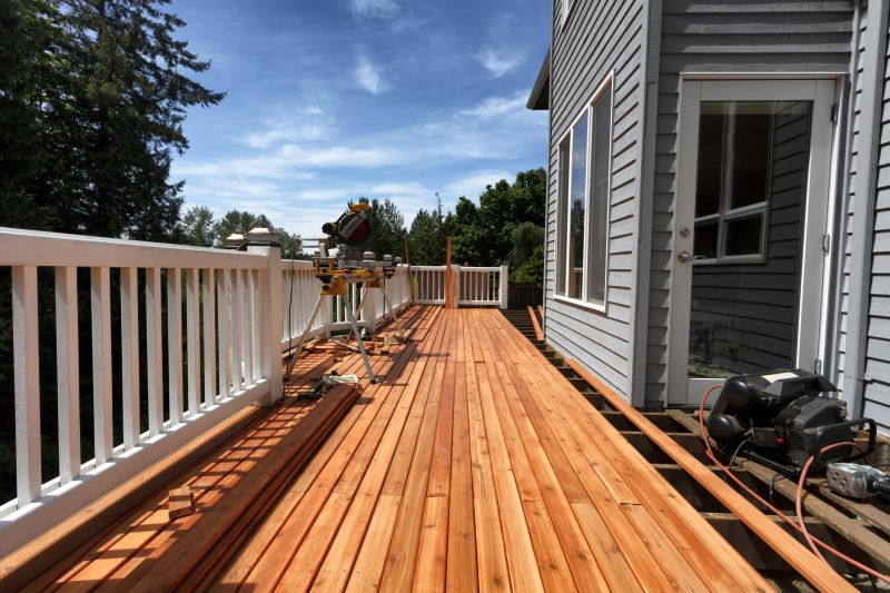 Finished outdoor deck