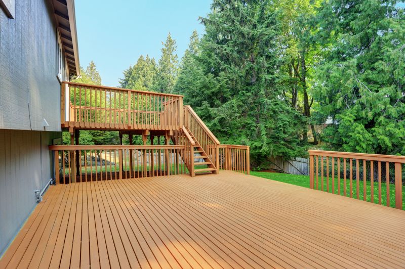 Multi-level deck with landscaping