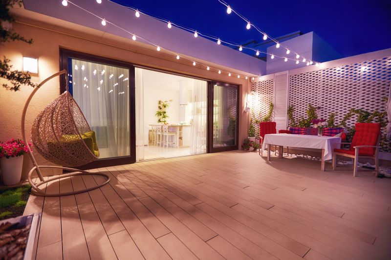 Deck with built-in lighting